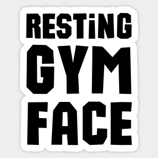 Resting Gym Face Sticker